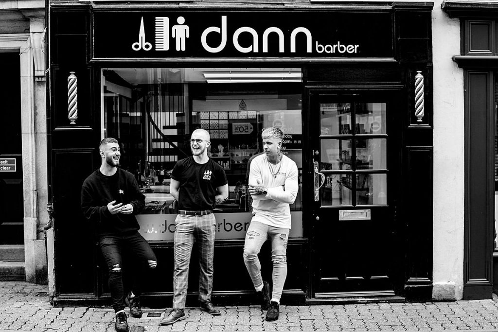 modern barber branding